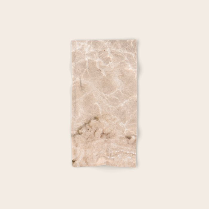 Coral Clear water | beach fine art photography | sea wave and sand Bath Towel Gallery Image 1