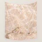 Coral Clear water | beach fine art photography | sea wave and sand Wall Tapestry Gallery Image 4