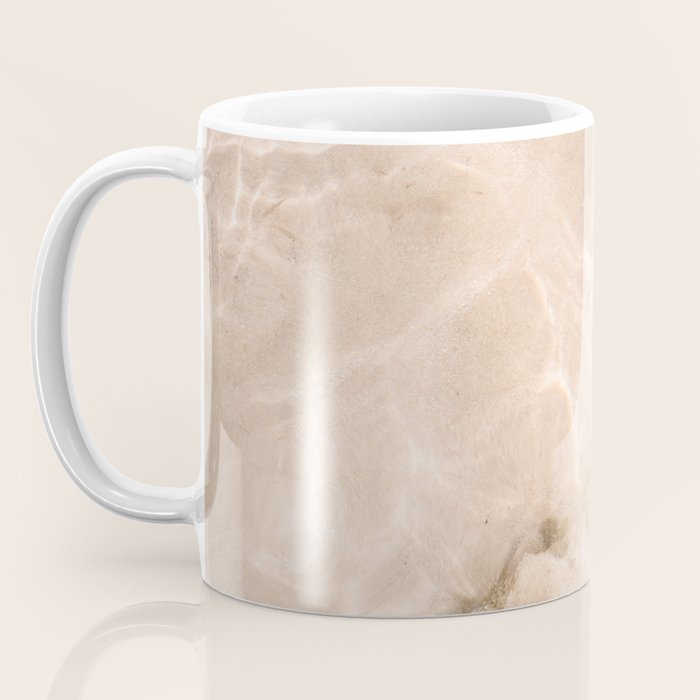 Coral Clear water | beach fine art photography | sea wave and sand Coffee Mug Gallery Image 3