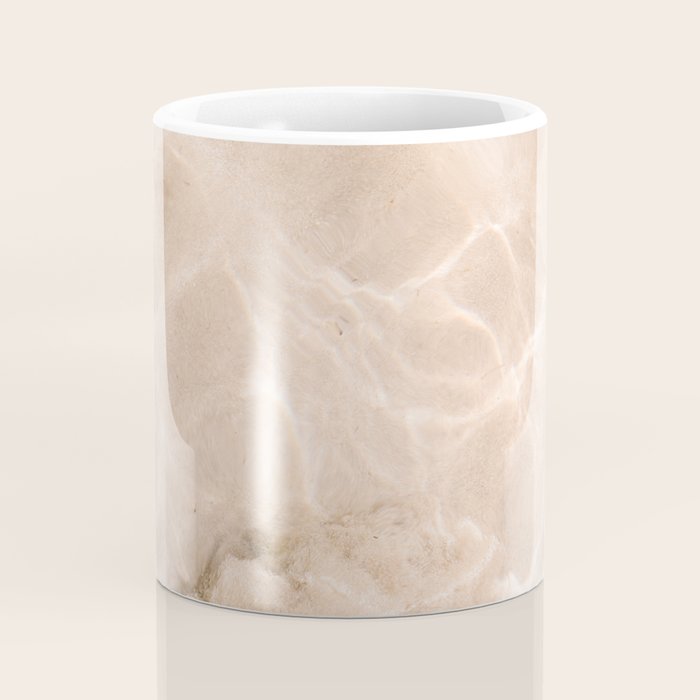 Coral Clear water | beach fine art photography | sea wave and sand Coffee Mug Gallery Image 4