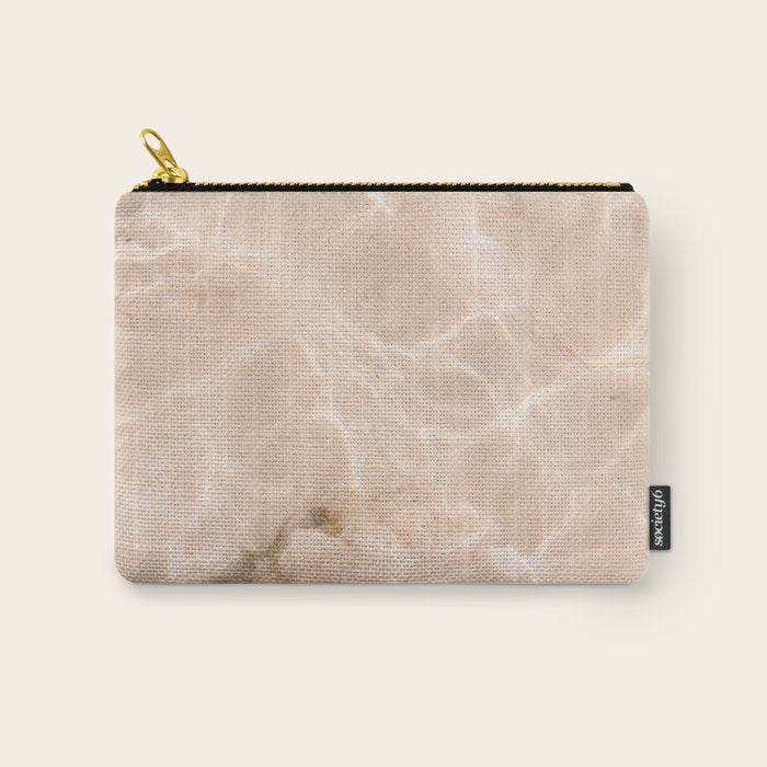 Coral Clear water | beach fine art photography | sea wave and sand Carry All Pouch Gallery Image 1