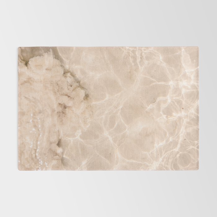 Coral Clear water | beach fine art photography | sea wave and sand Rug Gallery Image 2