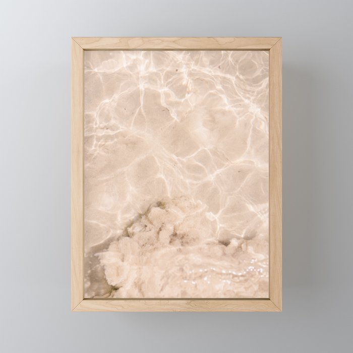 Coral Clear water | beach fine art photography | sea wave and sand Mini Art Print Gallery Image 1