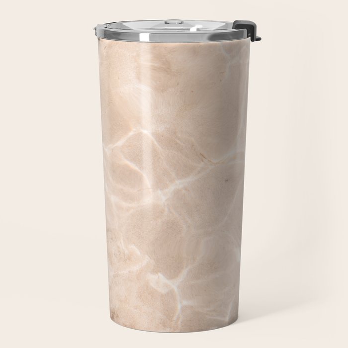 Coral Clear water | beach fine art photography | sea wave and sand Travel Mug Gallery Image 2