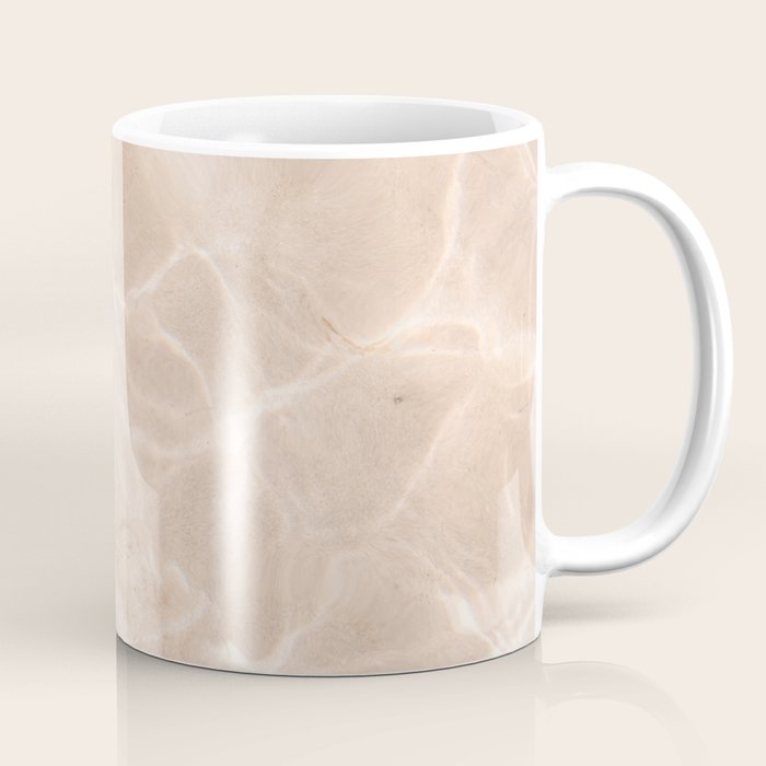 Coral Clear water | beach fine art photography | sea wave and sand Coffee Mug Gallery Image 1