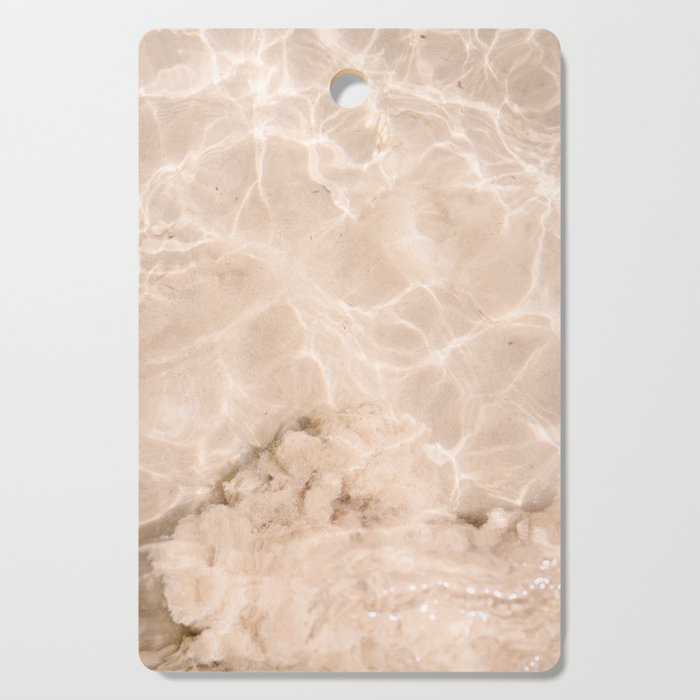 Coral Clear water | beach fine art photography | sea wave and sand Cutting Board Gallery Image 1