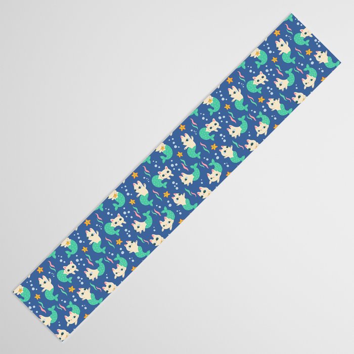 Pretty Purrmaids - Cat Mermaids Table Runner Gallery Image 3