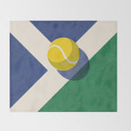 BALLS / Tennis - hard court II Throw Blanket Gallery Image 2