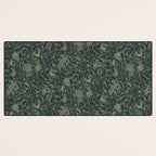 Mysterious Garden - moss green Desk Mat Gallery Image 3