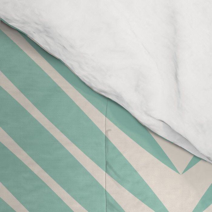 Palm Leaf Pattern - Turquoise Comforter Gallery Image 4