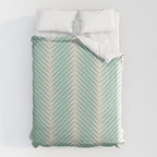 Palm Leaf Pattern - Turquoise Duvet Cover Gallery Image 6