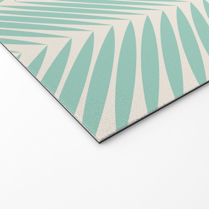 Palm Leaf Pattern - Turquoise Welcome Mat Gallery Image 2