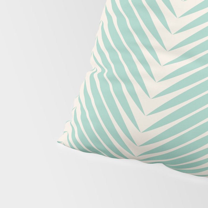 Palm Leaf Pattern - Turquoise Pillow Sham Gallery Image 4