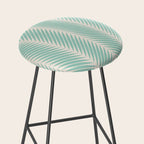 Palm Leaf Pattern - Turquoise Stool Gallery Image 2