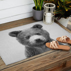 Baby Bear - Black & White Outdoor Rug Gallery Image 2