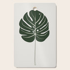 Split Philodendron Leaf Illustration Cutting Board Gallery Image 1