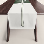 Split Philodendron Leaf Illustration Table Runner Gallery Image 1