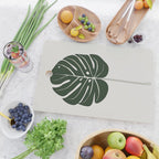 Split Philodendron Leaf Illustration Cutting Board Gallery Image 2