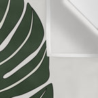 Split Philodendron Leaf Illustration Wall Tapestry Gallery Image 3