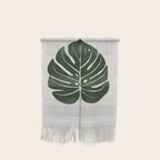Split Philodendron Leaf Illustration Wall Hanging Gallery Image 1