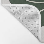 Split Philodendron Leaf Illustration Bath Mat Gallery Image 2