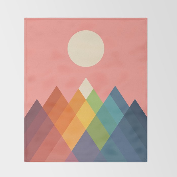 Rainbow Peak Throw Blanket Gallery Image 2