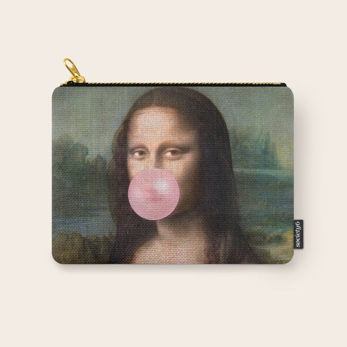  Mona Lisa Bubble Gum Carry All Pouch Gallery Image 1