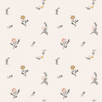 Sweet Pea Ditsy Floral - Pink, Charcoal, Mustard, Sage Coffee Mug Gallery Image 2