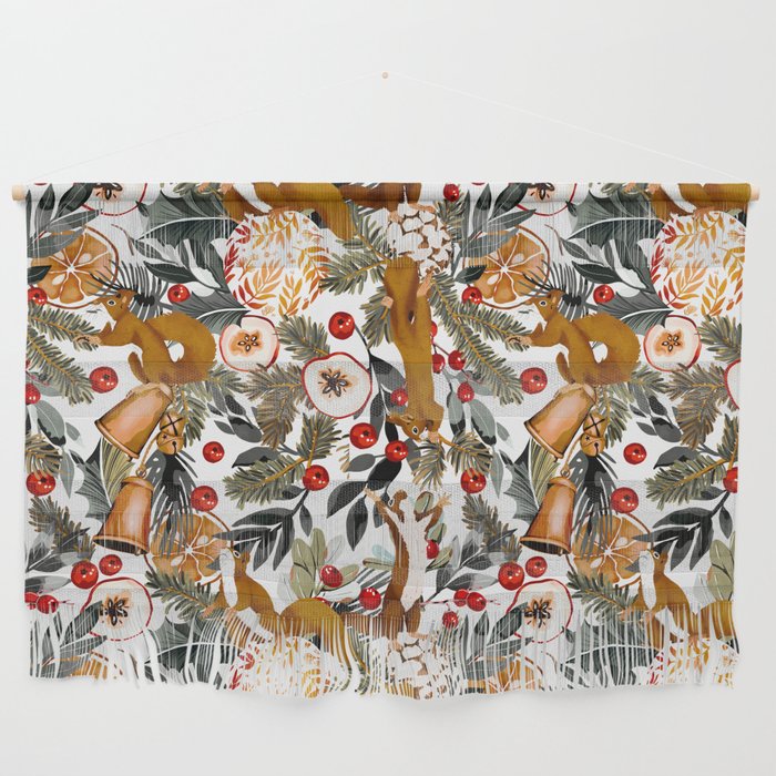 Squirrels on the Christmas tree I Wall Hanging Gallery Image 1