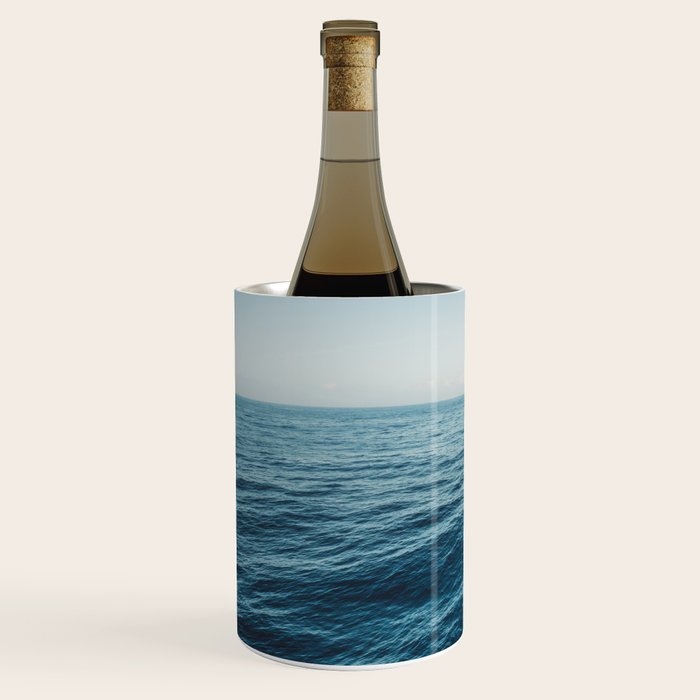 ocean, water, blue sky  -  horizon over water - seascape photography Wine Chiller Gallery Image 2