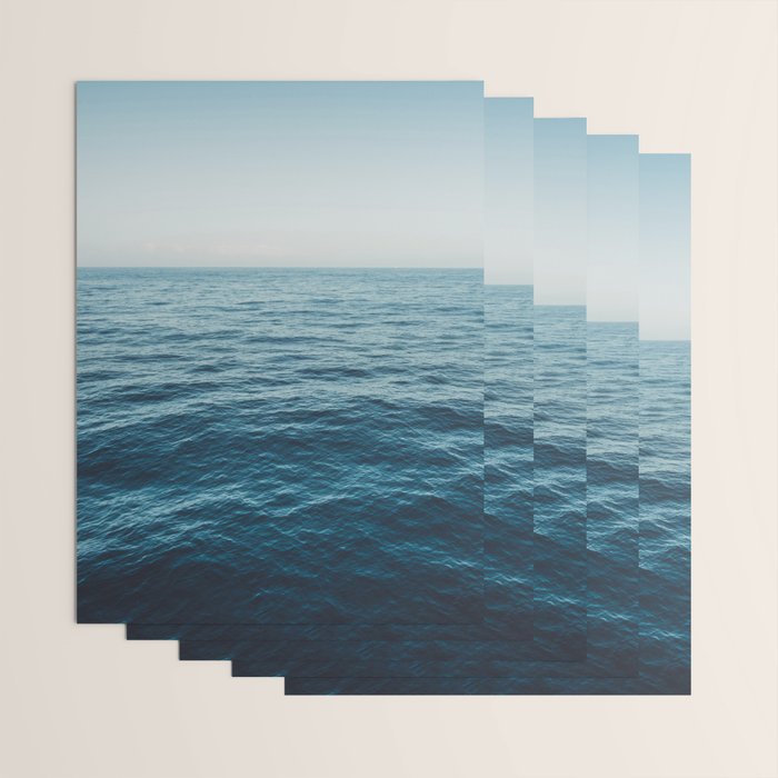 ocean, water, blue sky  -  horizon over water - seascape photography Wrapping Paper Gallery Image 3