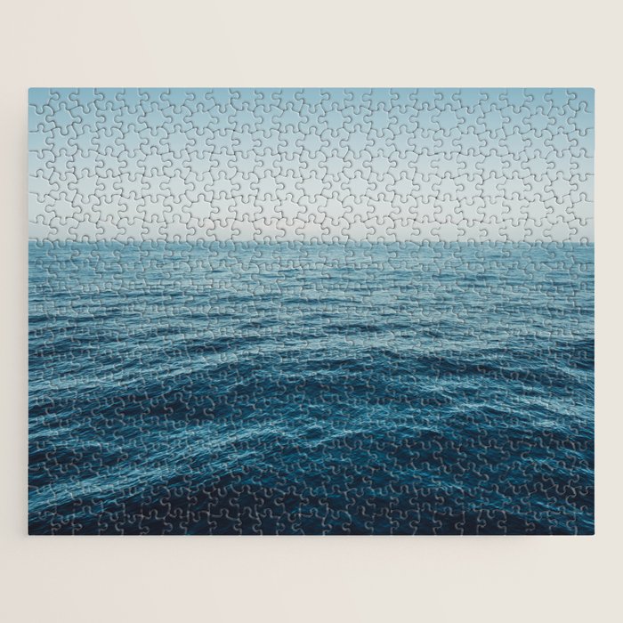 ocean, water, blue sky  -  horizon over water - seascape photography Jigsaw Puzzle Gallery Image 1