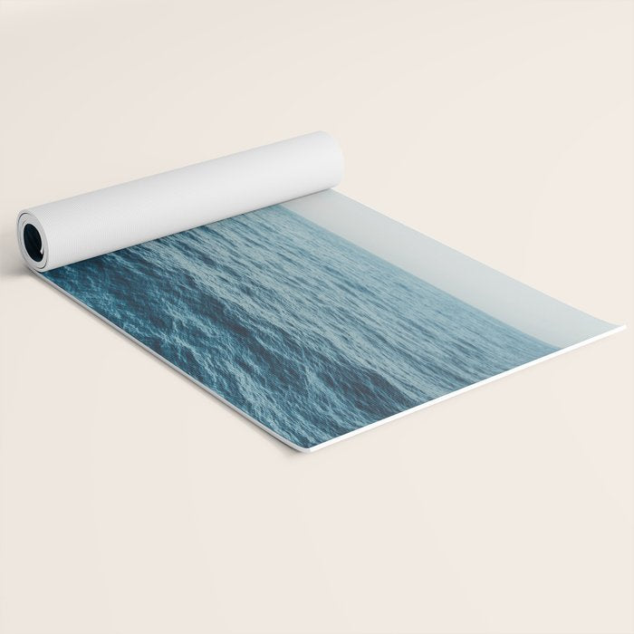 ocean, water, blue sky  -  horizon over water - seascape photography Yoga Mat Gallery Image 2