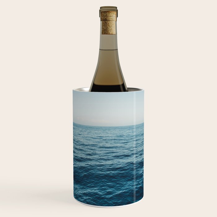 ocean, water, blue sky  -  horizon over water - seascape photography Wine Chiller Gallery Image 1