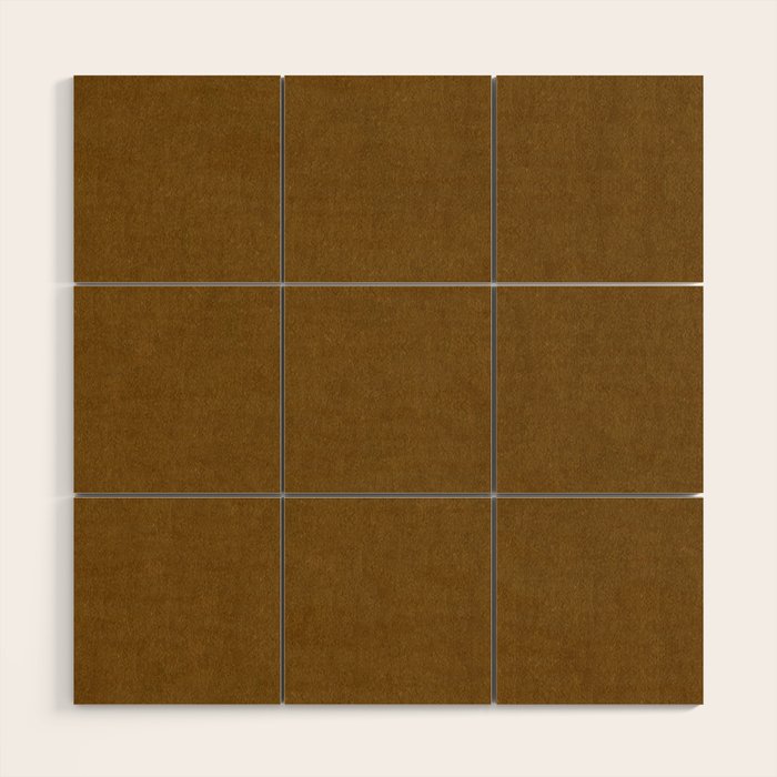 Ochre Velvet Wood Wall Art Gallery Image 1