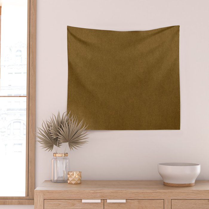 Ochre Velvet Wall Tapestry Gallery Image 2