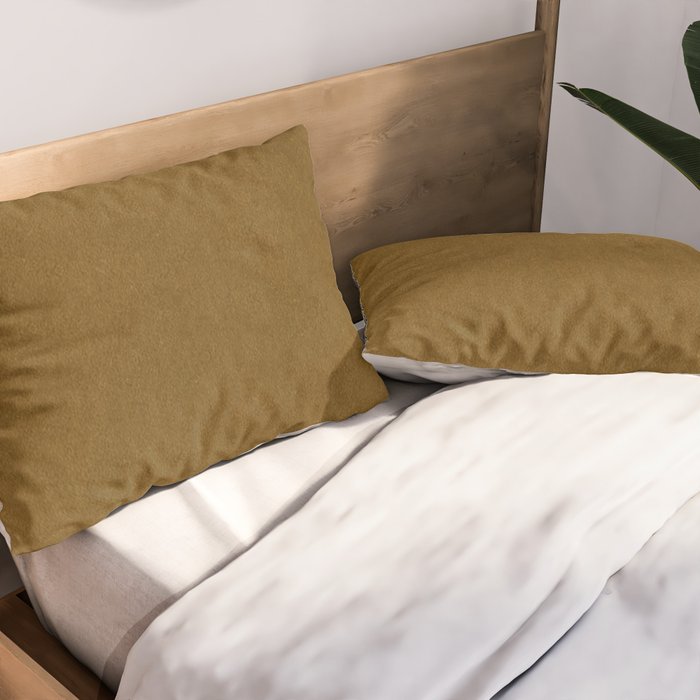 Ochre Velvet Pillow Sham Gallery Image 2