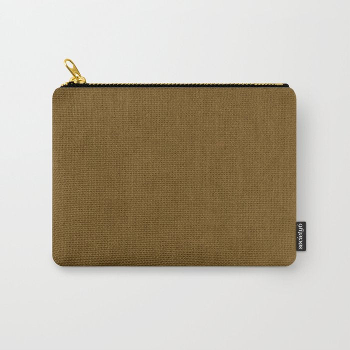 Ochre Velvet Carry All Pouch Gallery Image 1