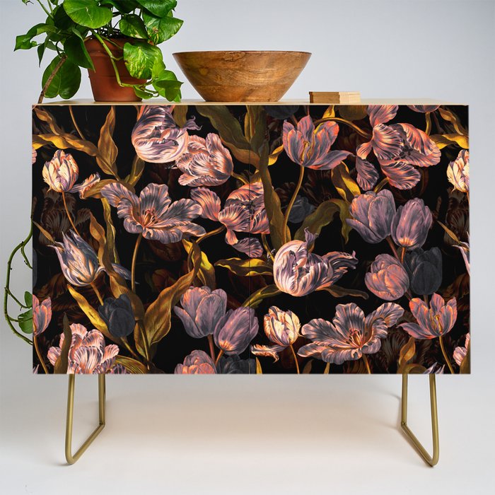 Magic Tulips Pattern II Credenza Gallery Image 1