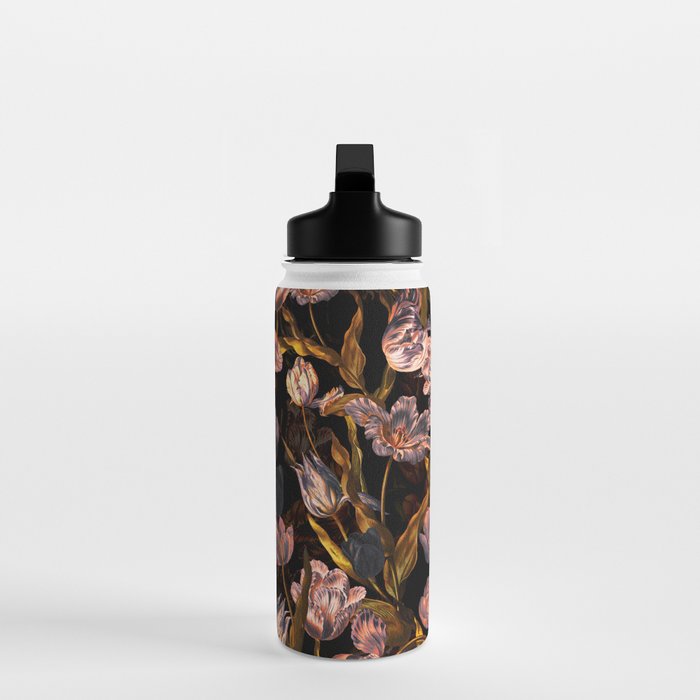 Magic Tulips Pattern II Water Bottle Gallery Image 3
