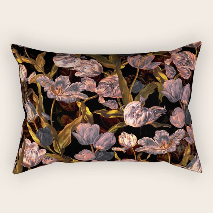 Magic Tulips Pattern II Rectangular Pillow Gallery Image 2