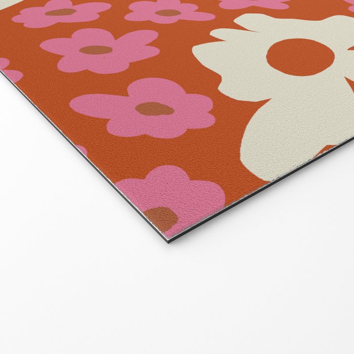 flower-pot in orange and pink Welcome Mat Gallery Image 2