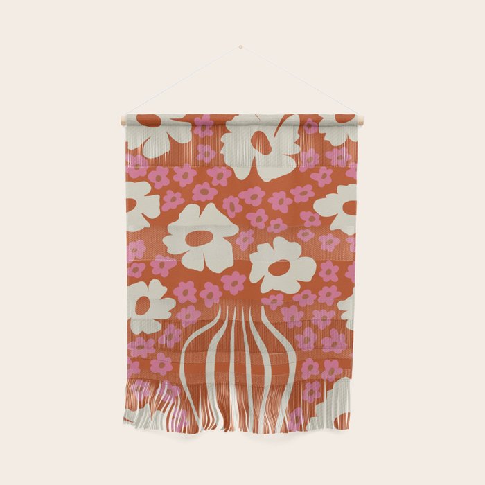 flower-pot in orange and pink Wall Hanging Gallery Image 1
