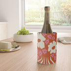 flower-pot in orange and pink Wine Chiller Gallery Image 4