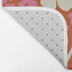 flower-pot in orange and pink Bath Mat Gallery Image 2