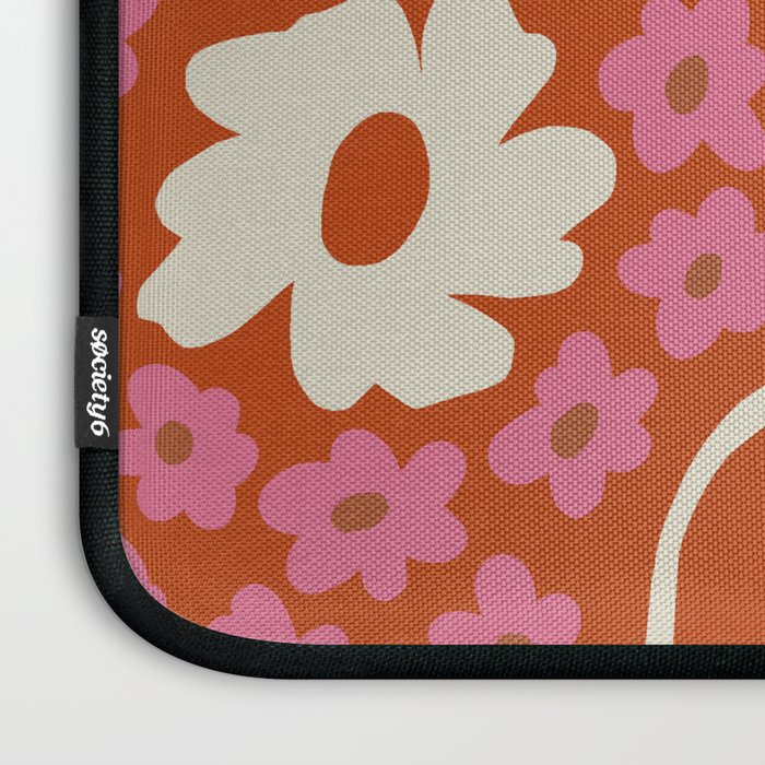 flower-pot in orange and pink Laptop Sleeve Gallery Image 3