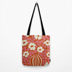 flower-pot in orange and pink Tote Bag Gallery Image 2