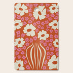 flower-pot in orange and pink Cutting Board Gallery Image 1