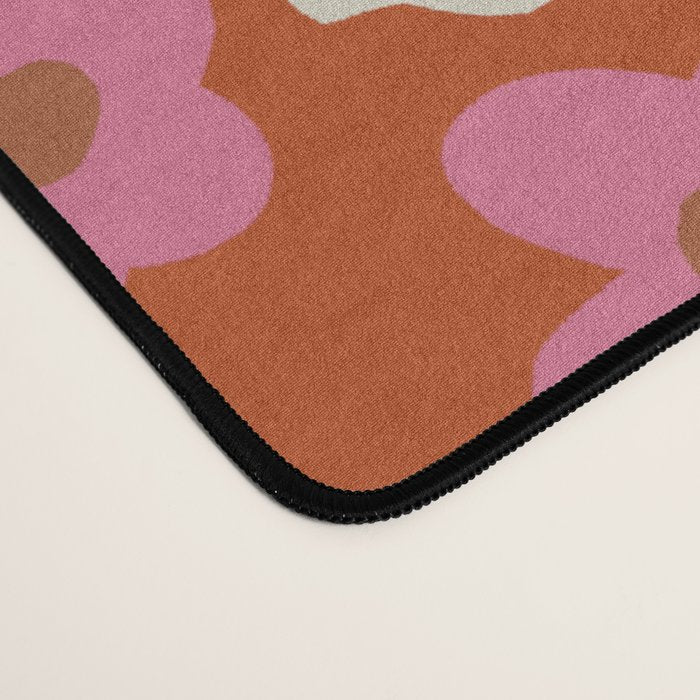 flower-pot in orange and pink Desk Mat Gallery Image 4