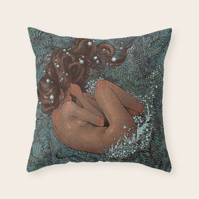 Birth of Venus 2 Throw Pillow Gallery Image 1
